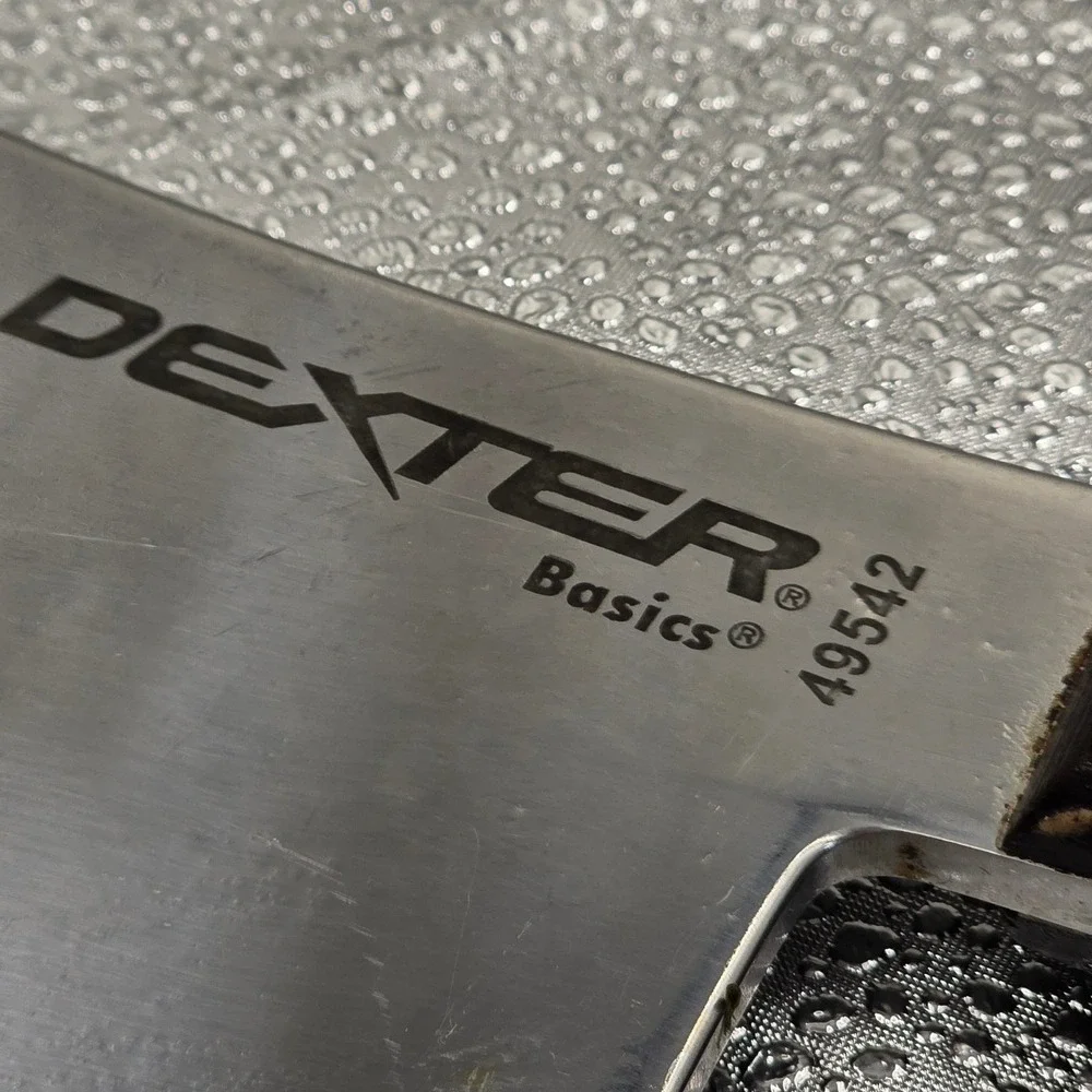 Dexter Basics 49542 Meat Cleaver 7 Inch Blade Wood Handle Heavy Duty Chopper O2